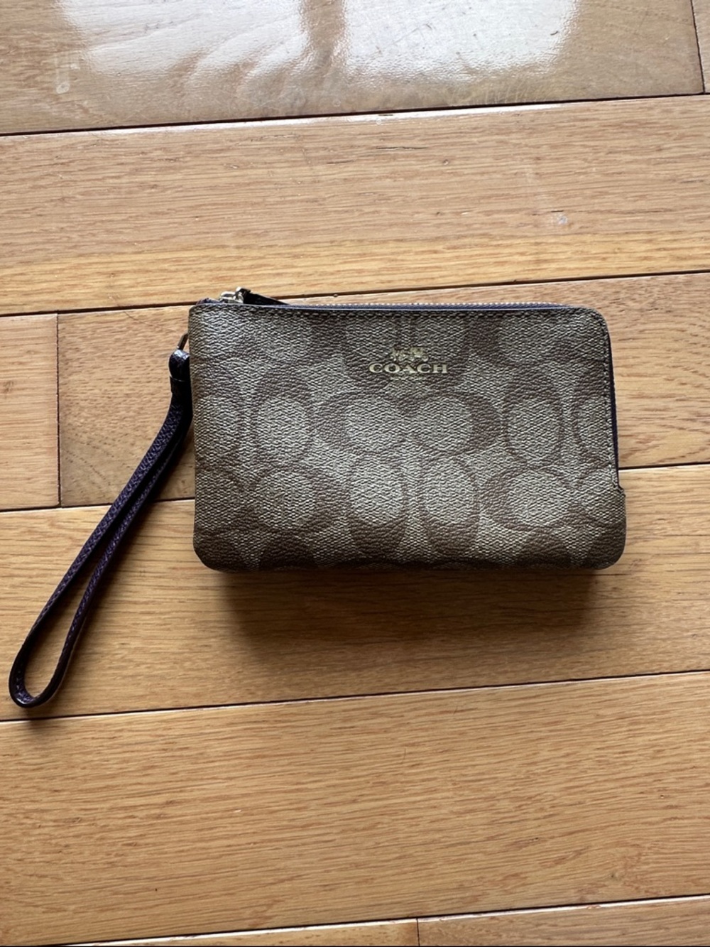 Coach Double Zip Wristlet